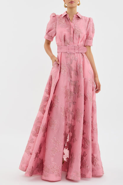 Women's lightweight fabric dress | Elegant summer dress with puffed sleeves 2