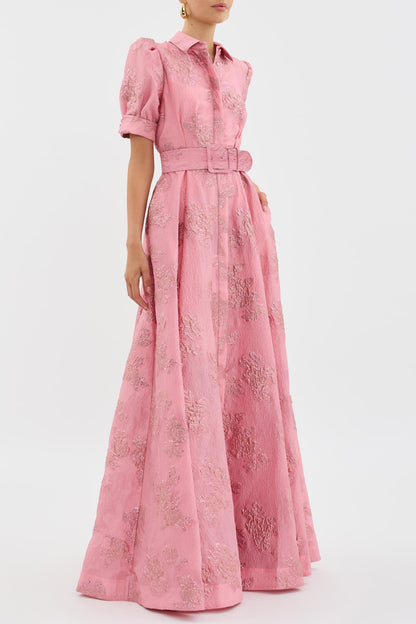 Women's lightweight fabric dress | Elegant summer dress with puffed sleeves 3