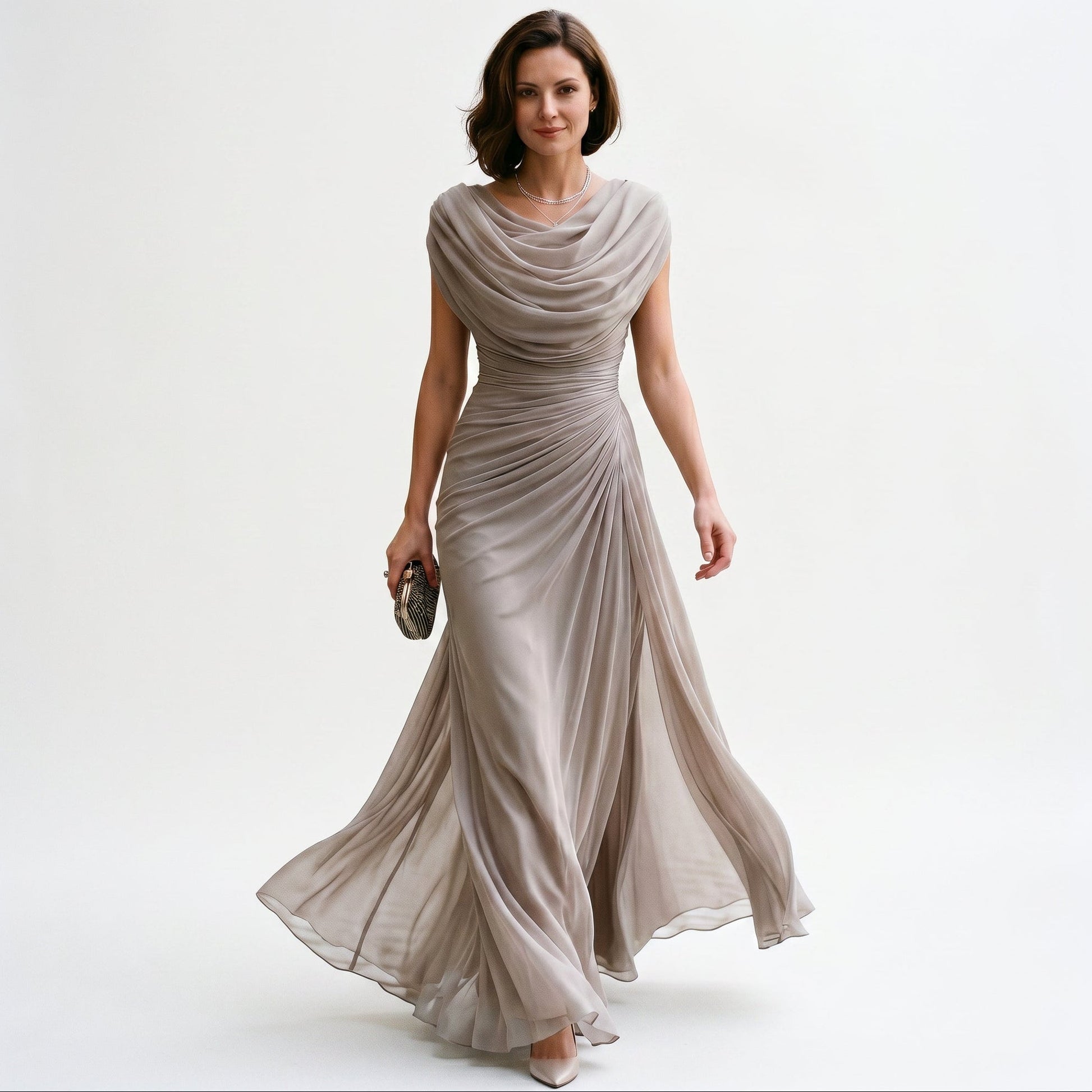 Women's lightweight flowing maxi dress | Elegant evening gown for formal occasions 0