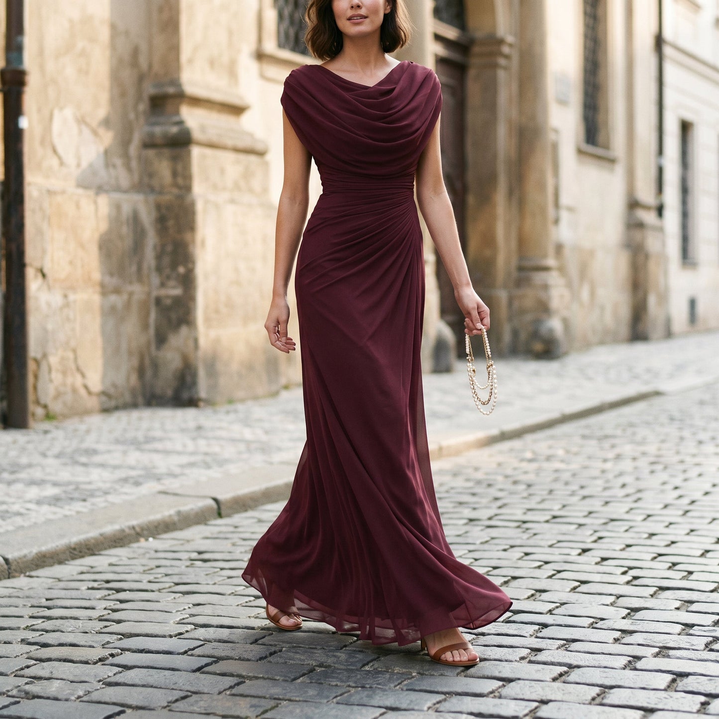 Women's lightweight flowing maxi dress | Elegant evening gown for formal occasions 8