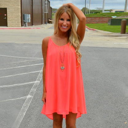 Women's lightweight fluorescent summer dress | Comfortable beach attire in plus size options 1