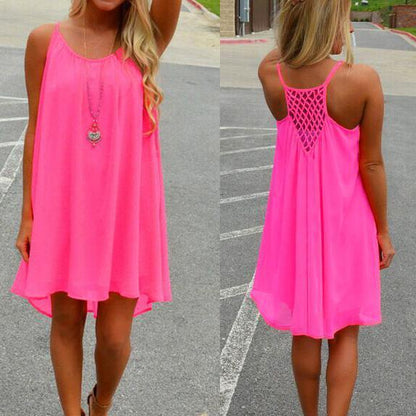 Women's lightweight fluorescent summer dress | Comfortable beach attire in plus size options 2