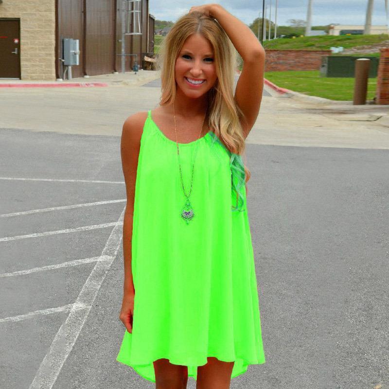 Women's lightweight fluorescent summer dress | Comfortable beach attire in plus size options 3