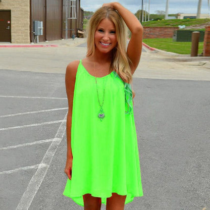 Women's lightweight fluorescent summer dress | Comfortable beach attire in plus size options 3