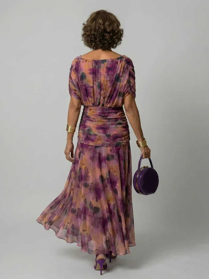 Women's lightweight off shoulder midi dress | Flowy summer dress for casual outings 3