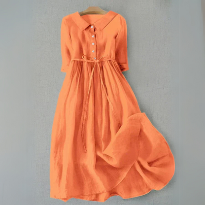Women's lightweight tie waist maxi dress | Casual summer maxi dress 0