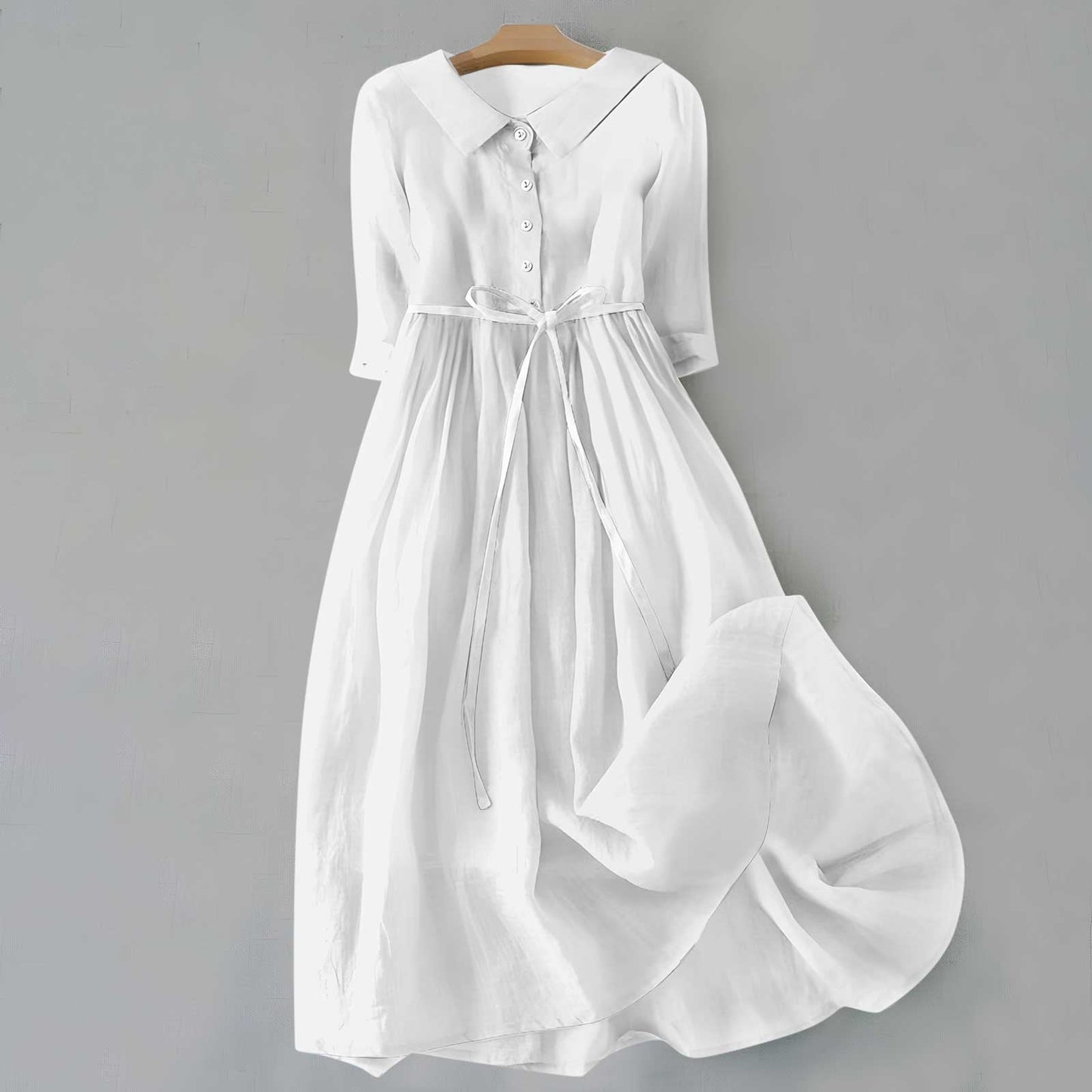 Women's lightweight tie waist maxi dress | Casual summer maxi dress 2