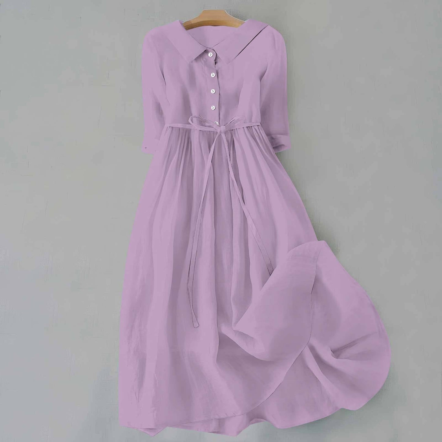 Women's lightweight tie waist maxi dress | Casual summer maxi dress 6