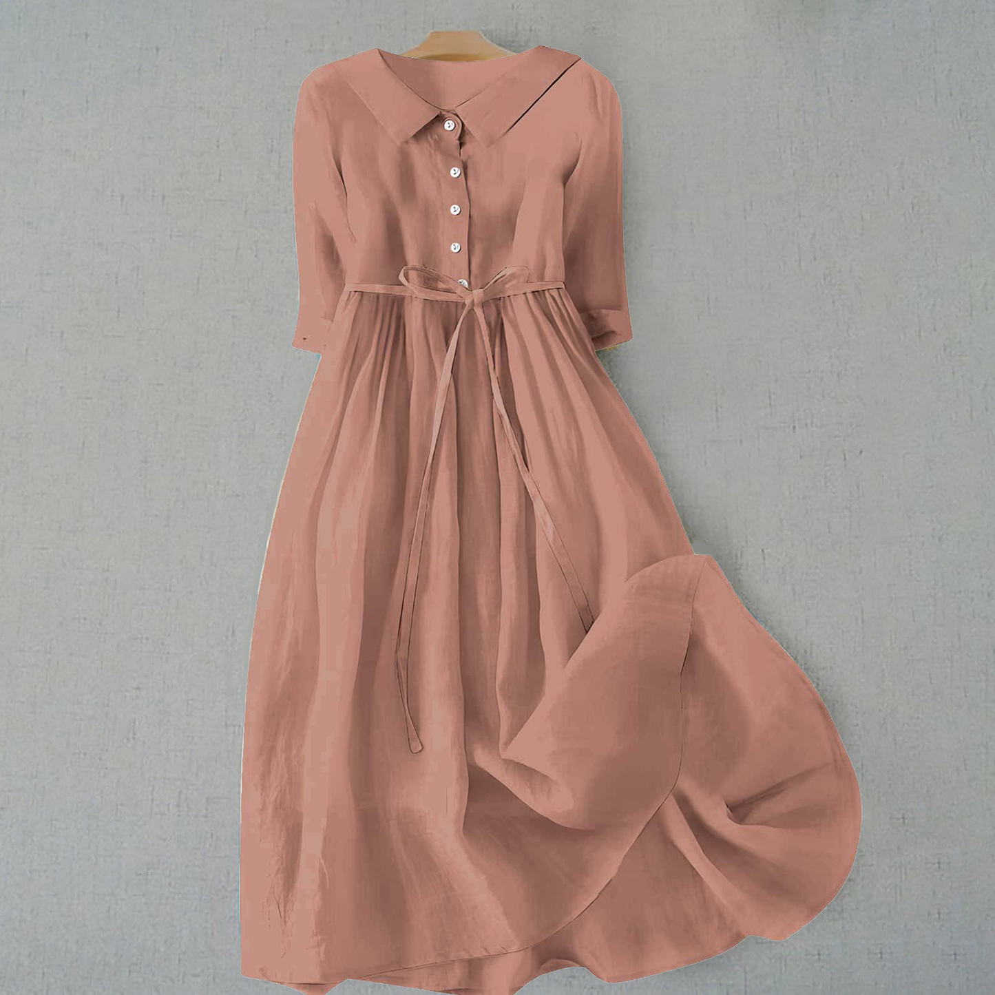 Women's lightweight tie waist maxi dress | Casual summer maxi dress 9