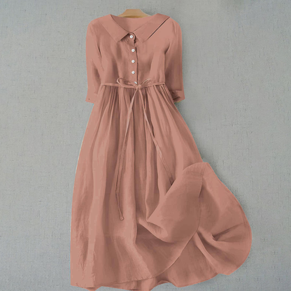 Women's lightweight tie waist maxi dress | Casual summer maxi dress 9