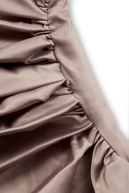 Women's luxurious satin one-shoulder gown | Elegant evening gown for formal occasions 3