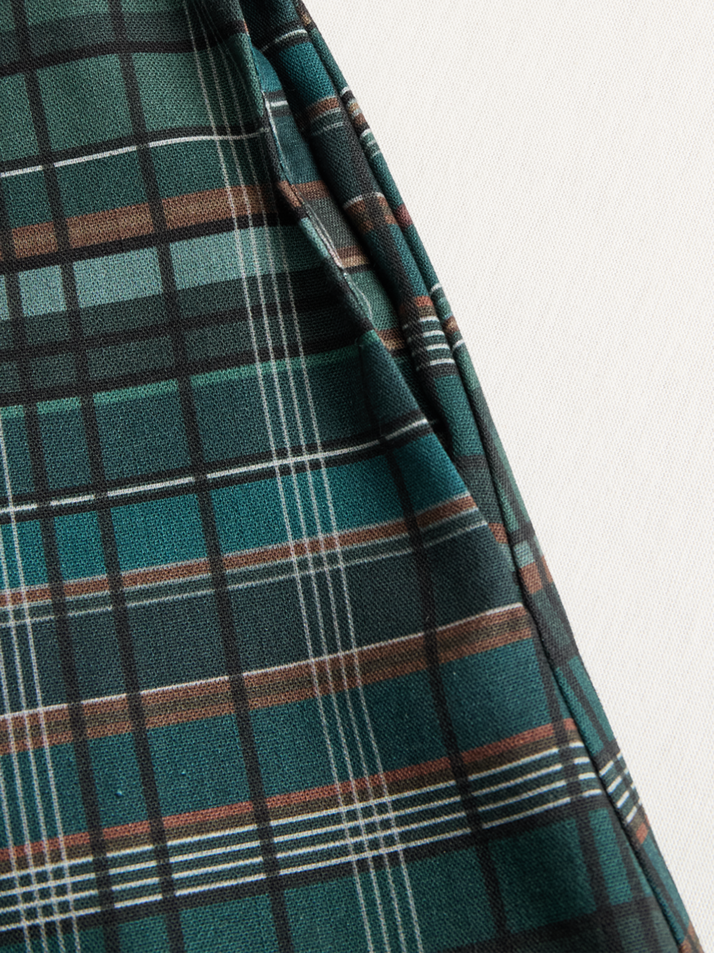Women's plaid cotton blend maxi dress | Chic shirt style for spring and summer 7