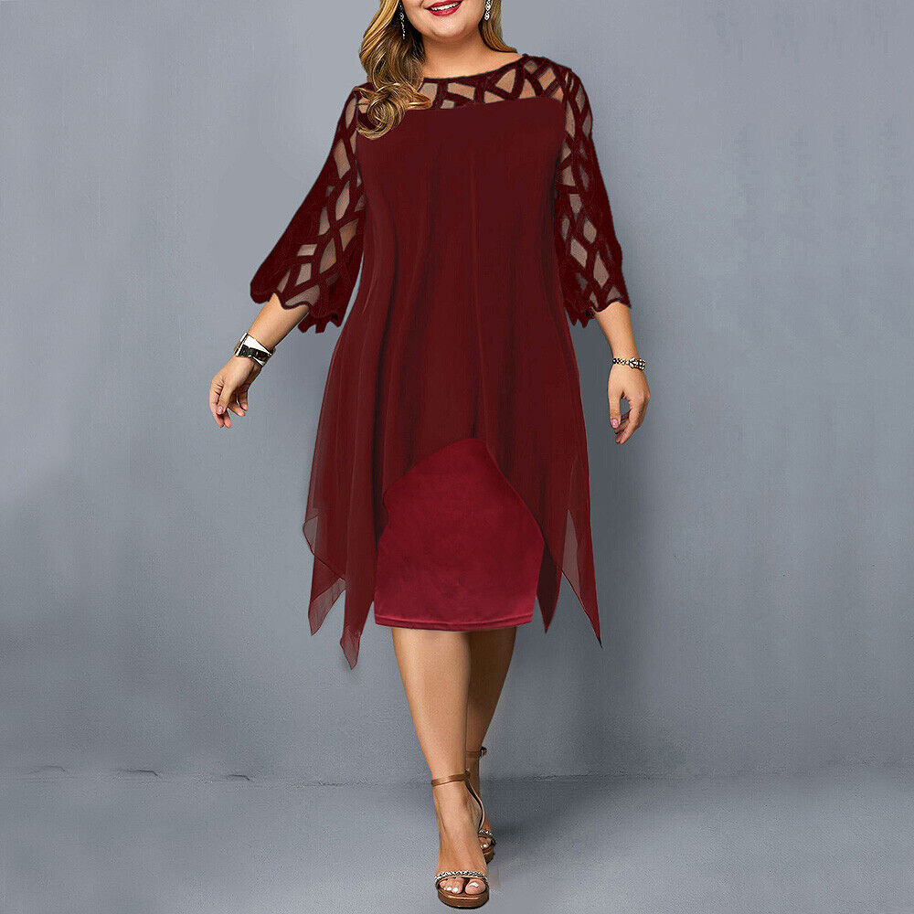 Women's plus size flowy midi dress | Elegant summer dresses for fuller figures 3