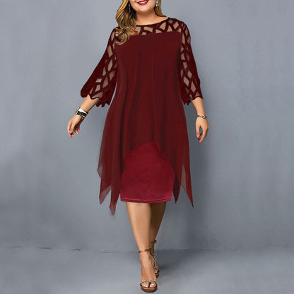 Women's plus size flowy midi dress | Elegant summer dresses for fuller figures 3