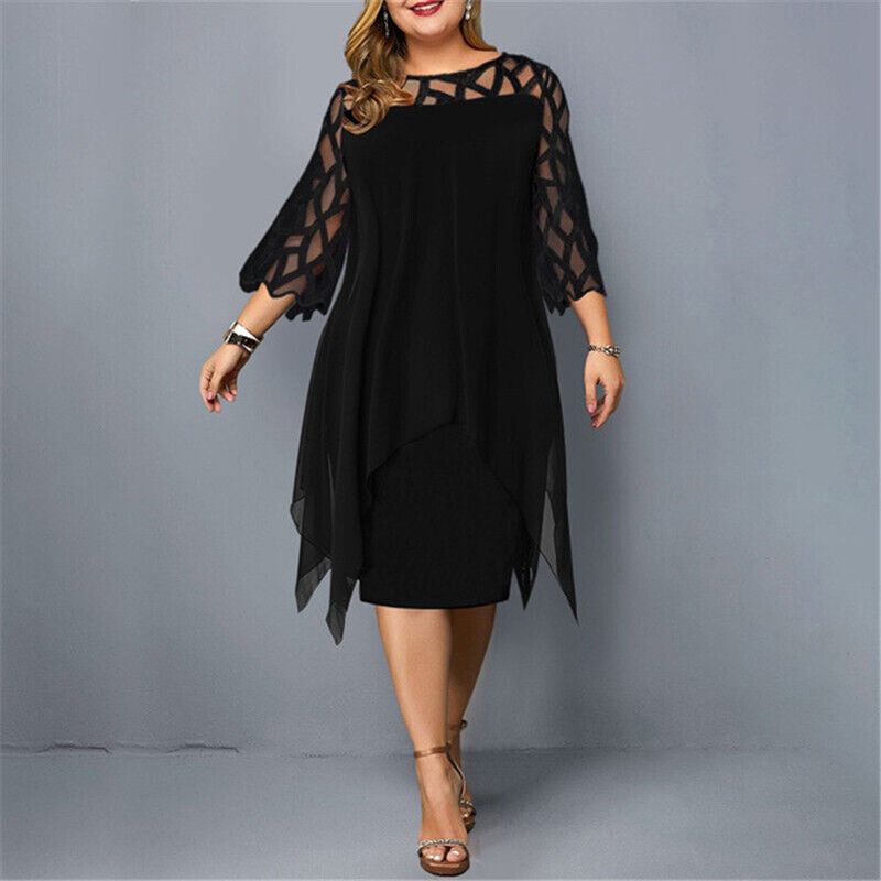 Women's plus size flowy midi dress | Elegant summer dresses for fuller figures 4