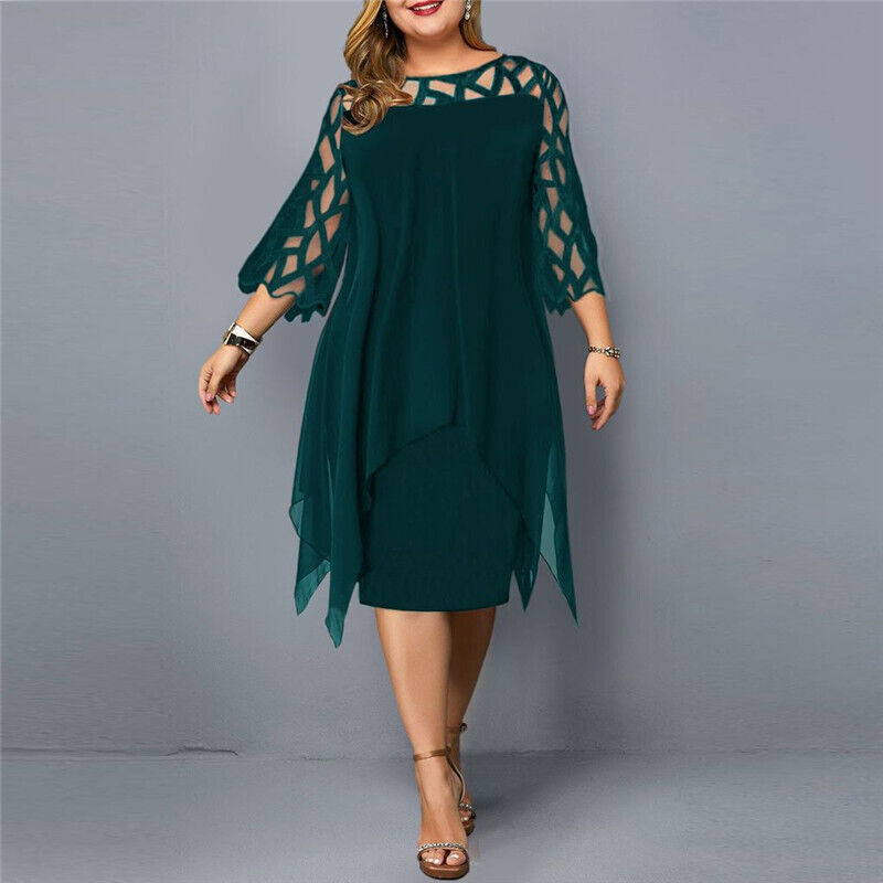 Women's plus size flowy midi dress | Elegant summer dresses for fuller figures 5