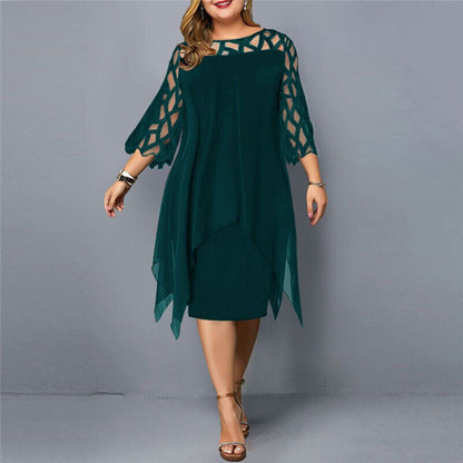 Women's plus size flowy midi dress | Elegant summer dresses for fuller figures 5