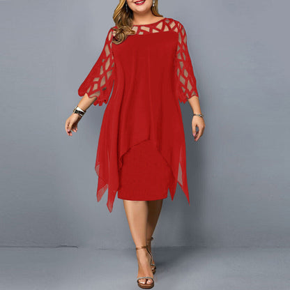 Women's plus size flowy midi dress | Elegant summer dresses for fuller figures 6