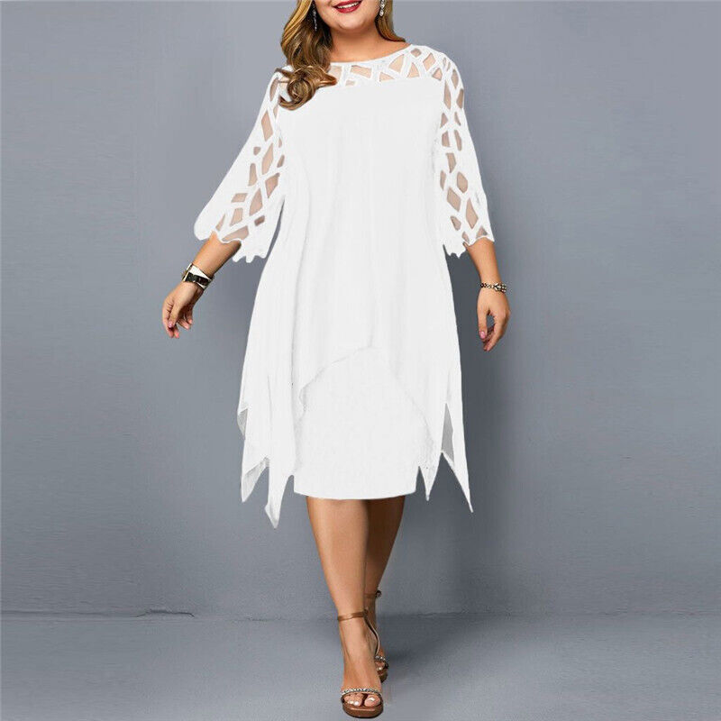 Women's plus size flowy midi dress | Elegant summer dresses for fuller figures 7