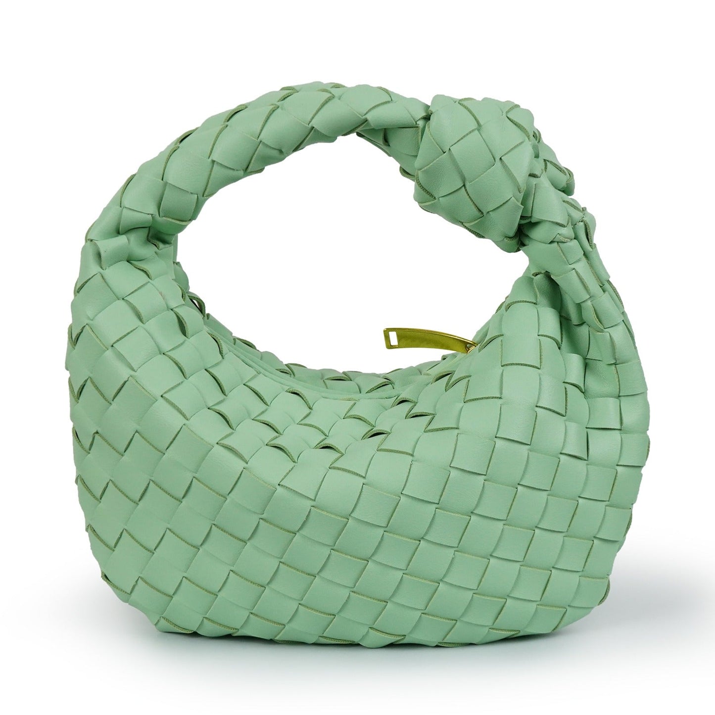 Women's woven vegan leather mini handbag | Compact crossbody bag for casual and formal occasions 10