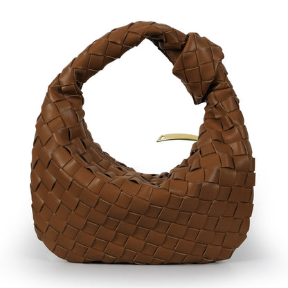 Women's woven vegan leather mini handbag | Compact crossbody bag for casual and formal occasions 13