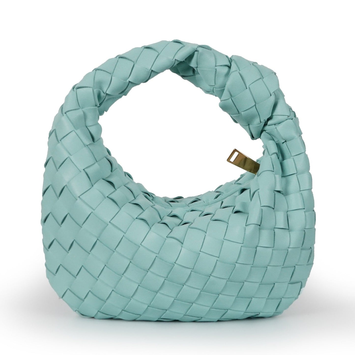Women's woven vegan leather mini handbag | Compact crossbody bag for casual and formal occasions 14
