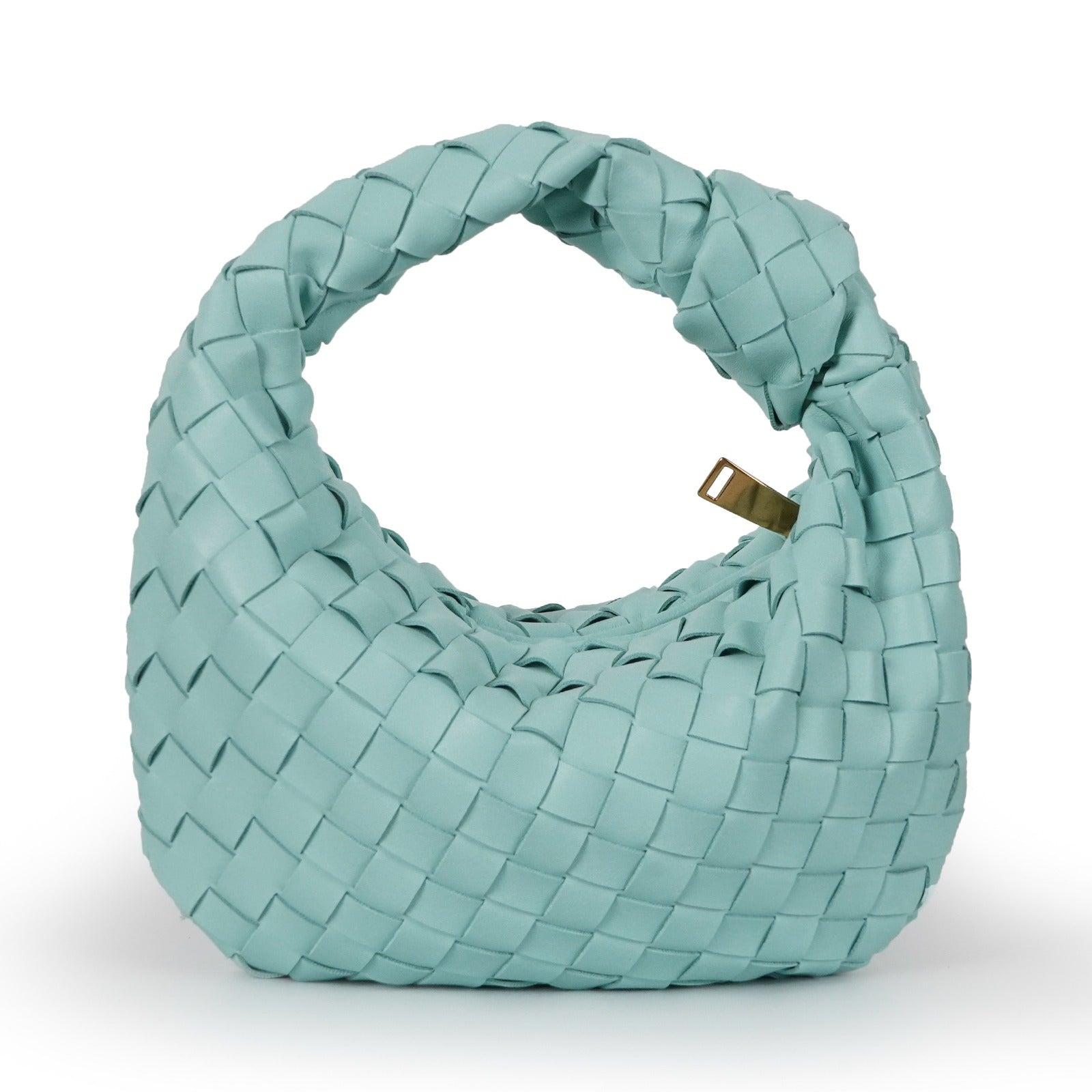 Women's woven vegan leather mini handbag | Compact crossbody bag for casual and formal occasions 14