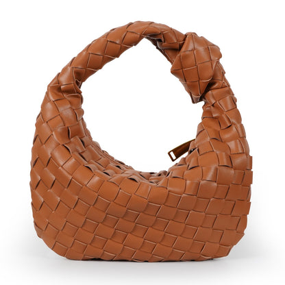 Women's woven vegan leather mini handbag | Compact crossbody bag for casual and formal occasions 17