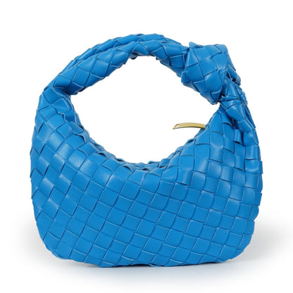 Women's woven vegan leather mini handbag | Compact crossbody bag for casual and formal occasions 18