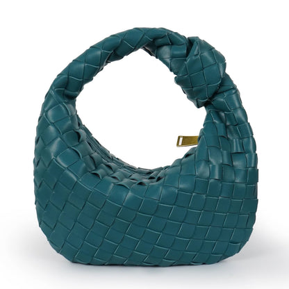 Women's woven vegan leather mini handbag | Compact crossbody bag for casual and formal occasions 19