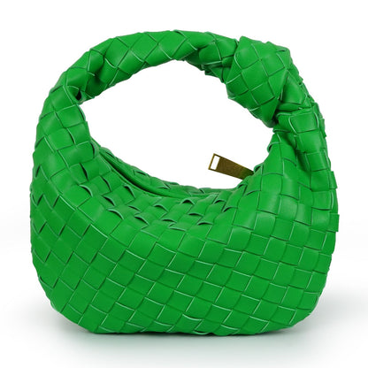 Women's woven vegan leather mini handbag | Compact crossbody bag for casual and formal occasions 22