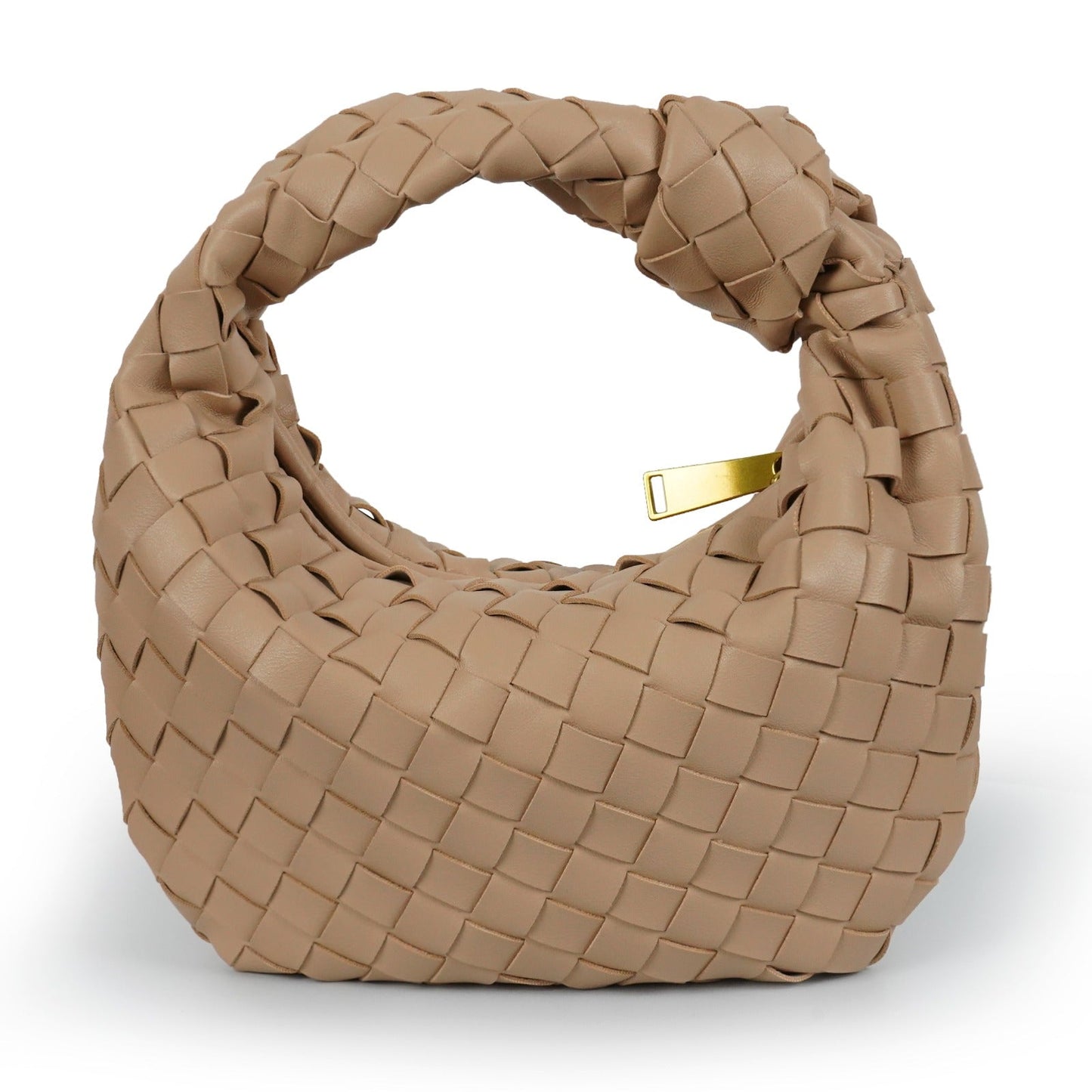 Women's woven vegan leather mini handbag | Compact crossbody bag for casual and formal occasions 24