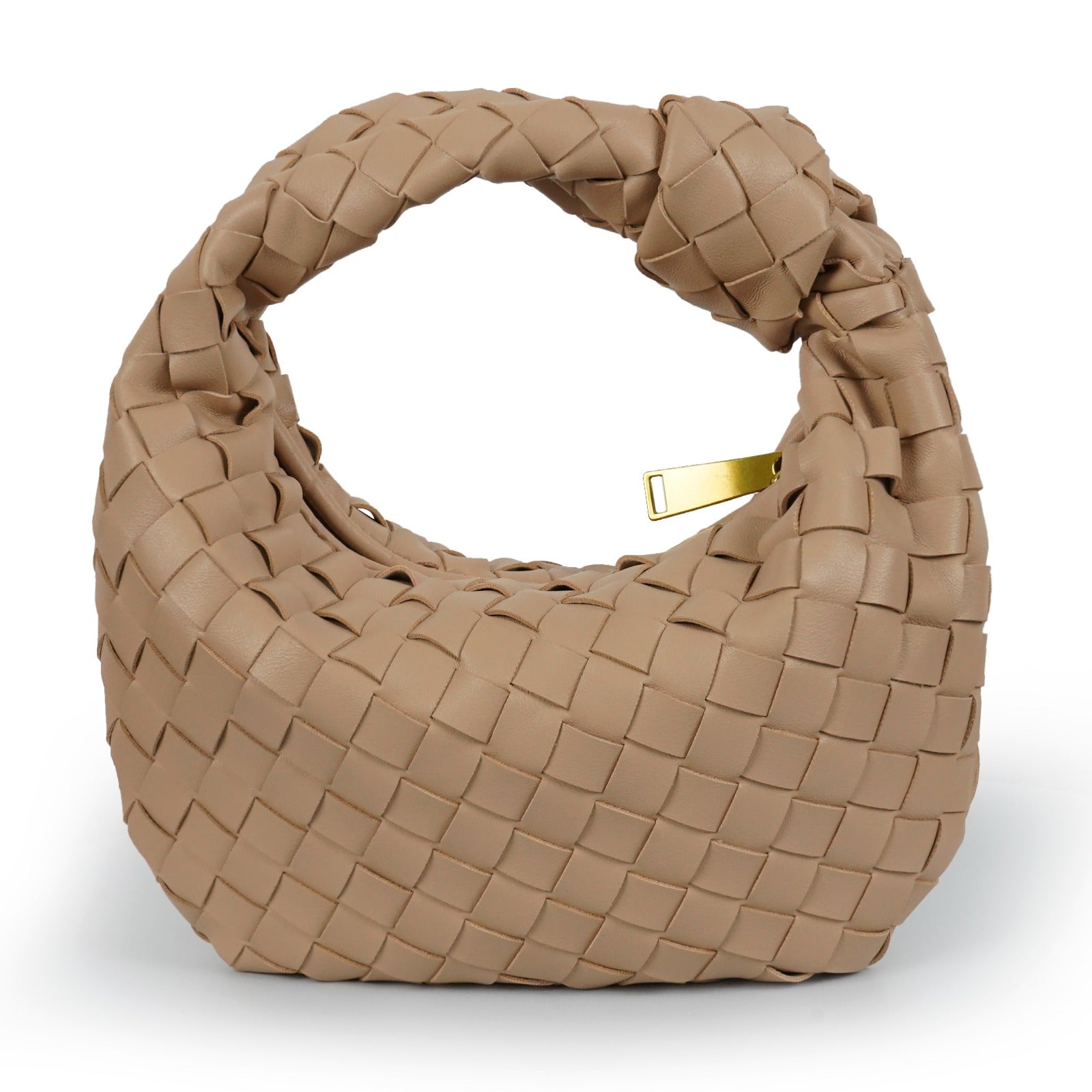 Women's woven vegan leather mini handbag | Compact crossbody bag for casual and formal occasions 24