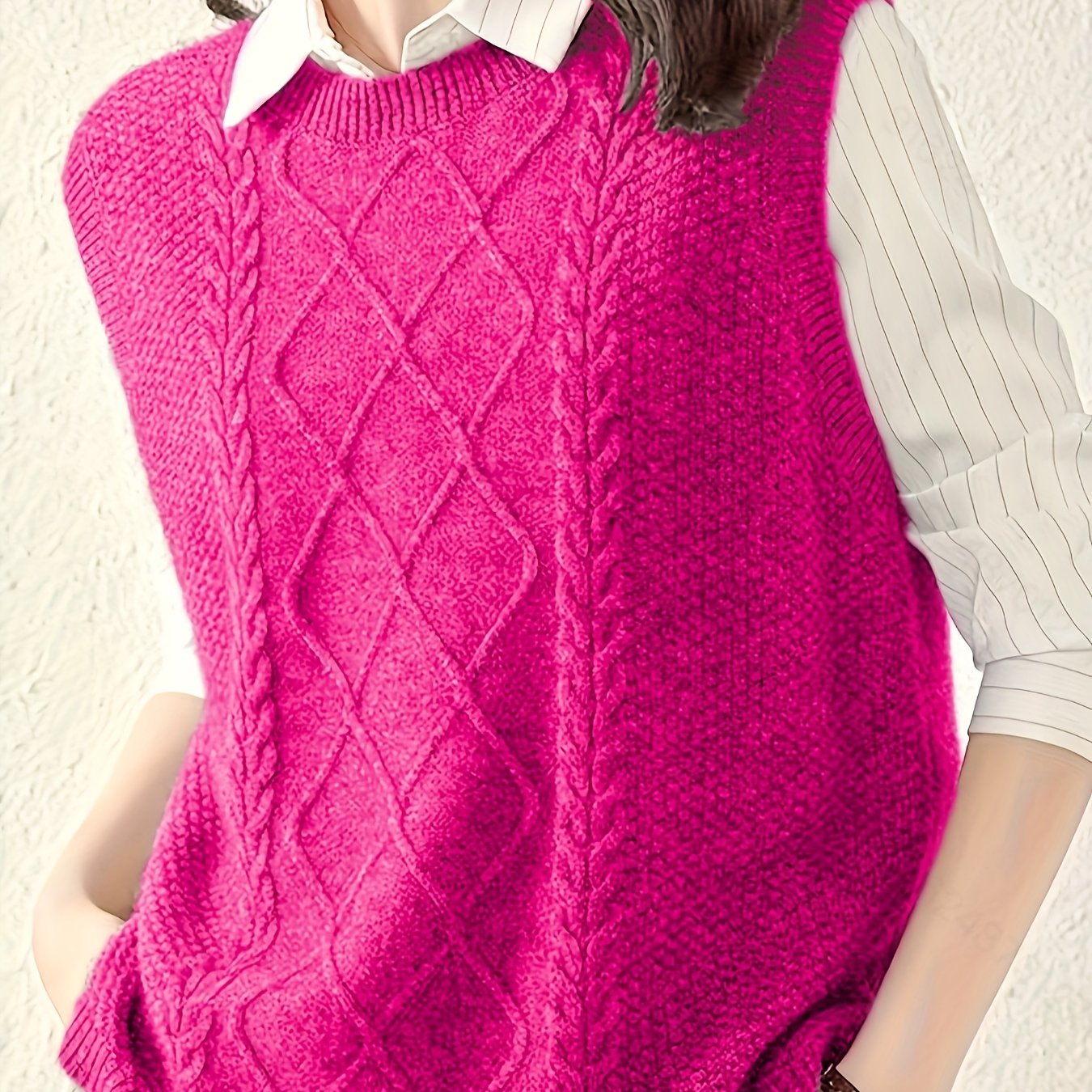 Wilhelmina sweater vest in red