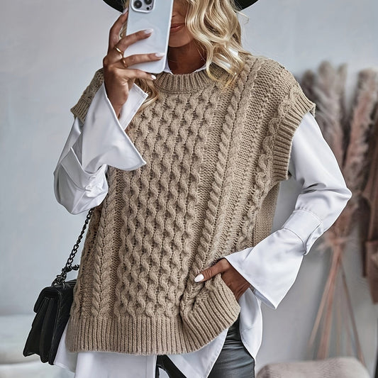 Colette sweater vest in khaki