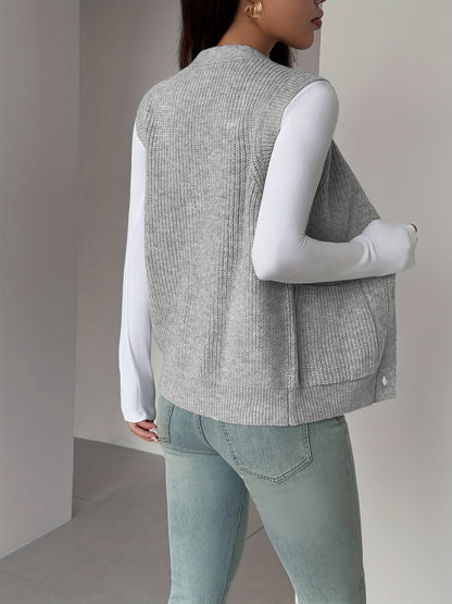 Perpetua sweater vest in grey