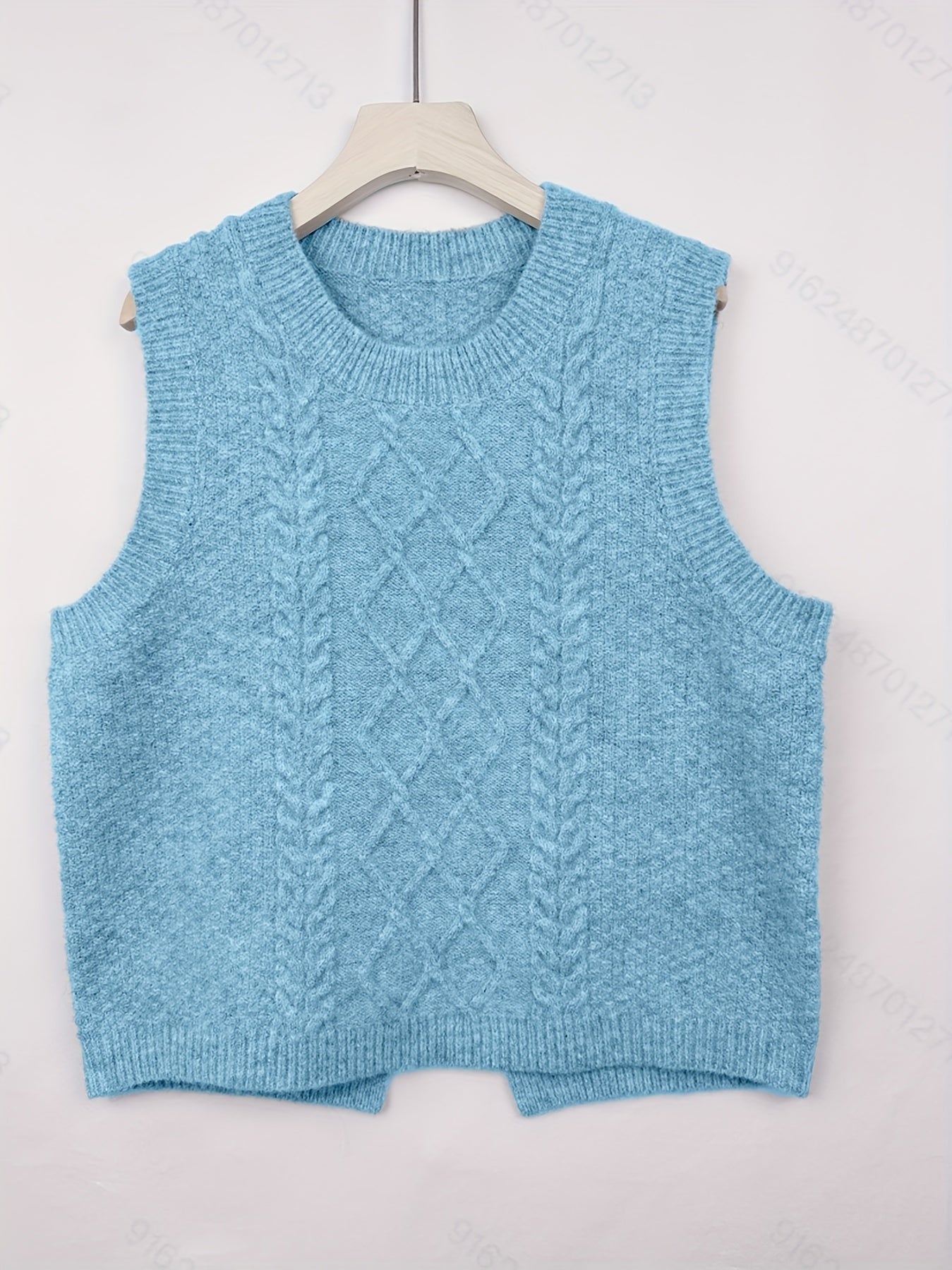 Wilhelmina sweater vest in sky blue