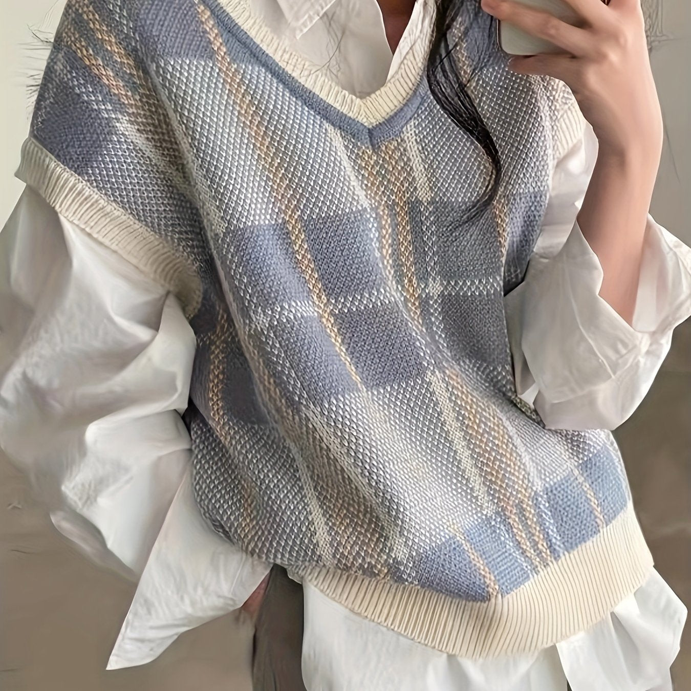 Meredith sweater vest in mixed colors