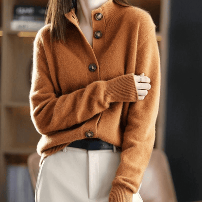 Saar Open Front Soft Knit in Beige – Women's Cardigan