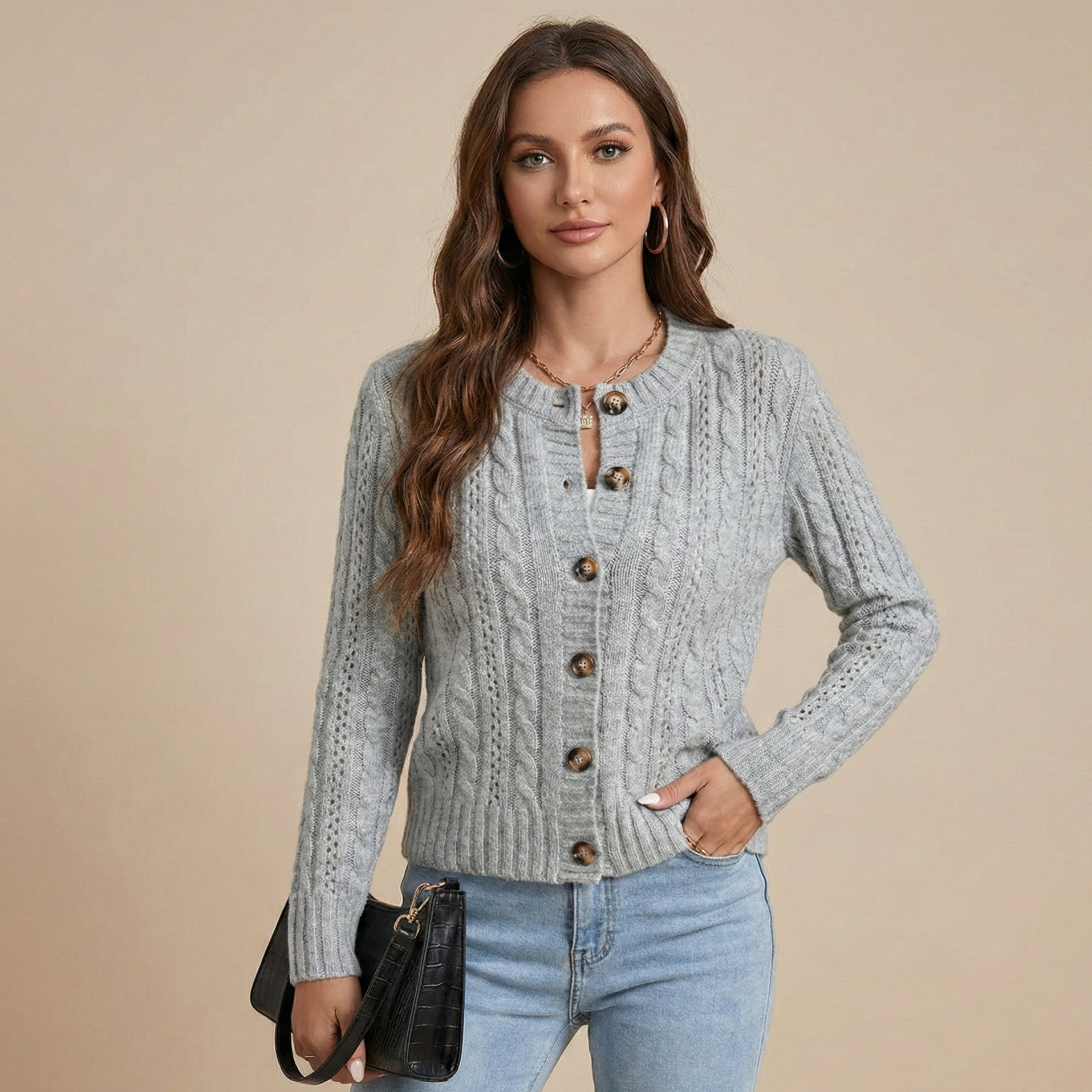 classic button down cardigan 3