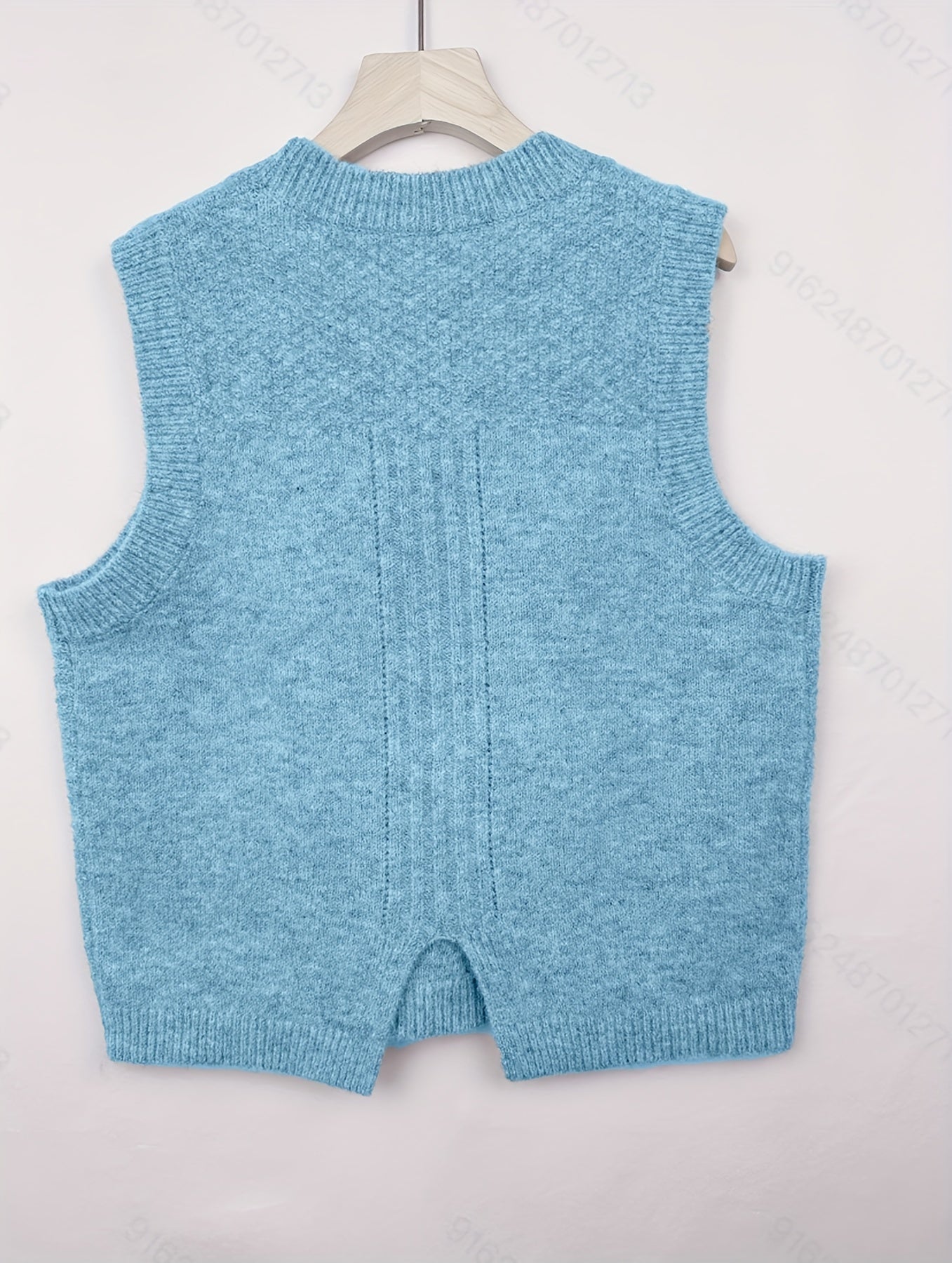 Wilhelmina sweater vest in sky blue
