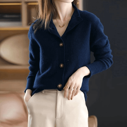 Saar Open Front Soft Knit in Beige – Women's Cardigan