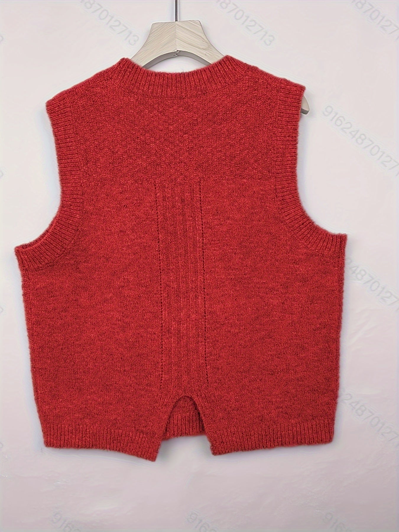 Wilhelmina sweater vest in rose red