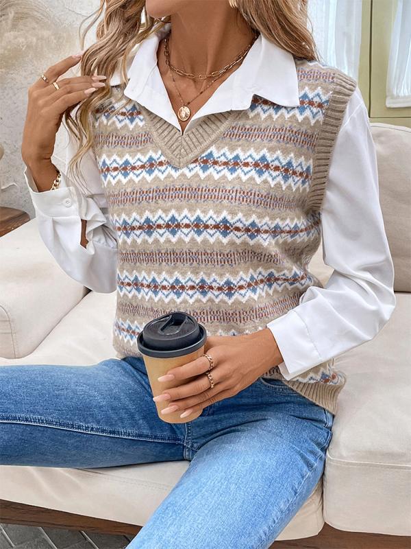 Ottilie sweater vest in beige