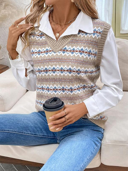 Ottilie sweater vest in beige