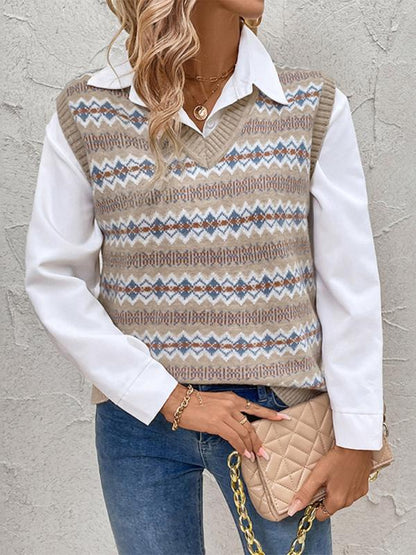 Ottilie sweater vest in beige