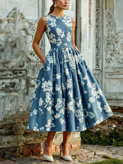 Ember | Off-Shoulder Floral Midi — Velouze