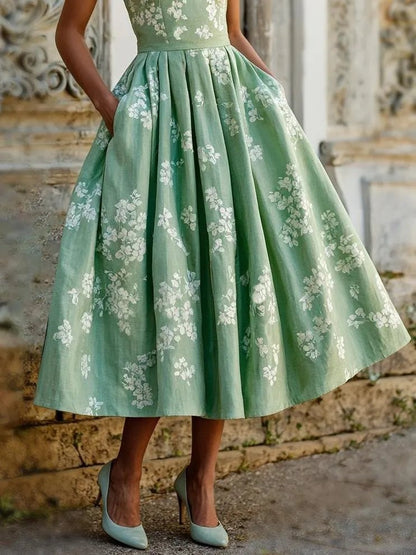 Ember | Off-Shoulder Floral Midi — Velouze