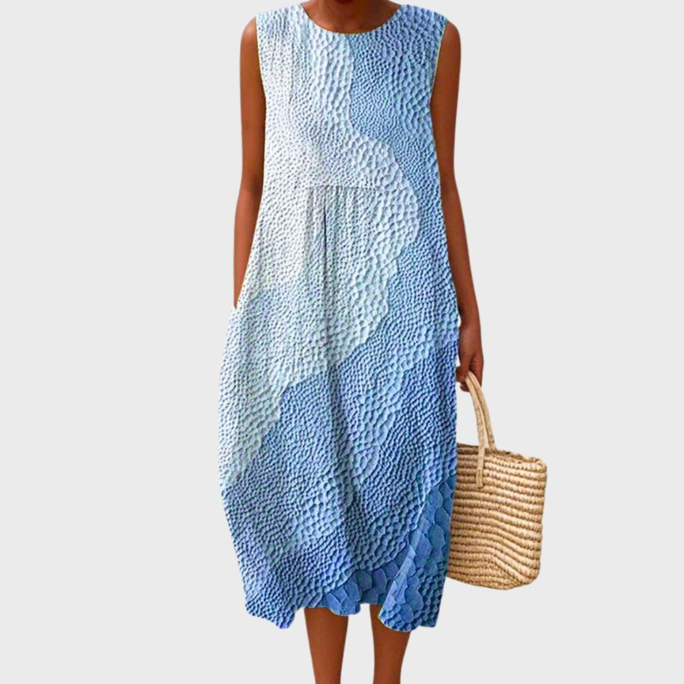 Hawthorn | Sleeveless Linen Tiered Midi — Velouze