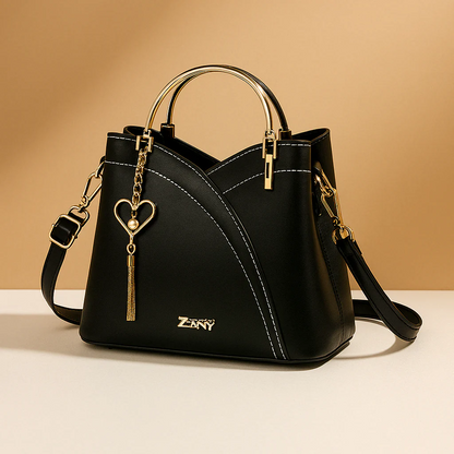 Geometric Pattern Shoulder Bag | Adjustable Strap Modern Design